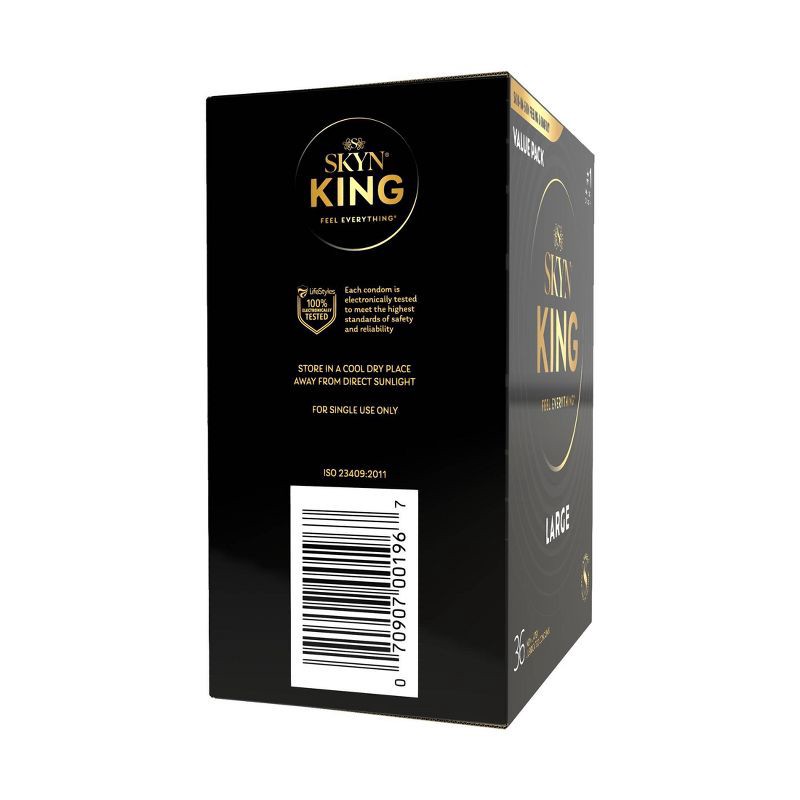 slide 12 of 12, SKYN King Large Non-Latex Condoms - 36ct, 36 ct