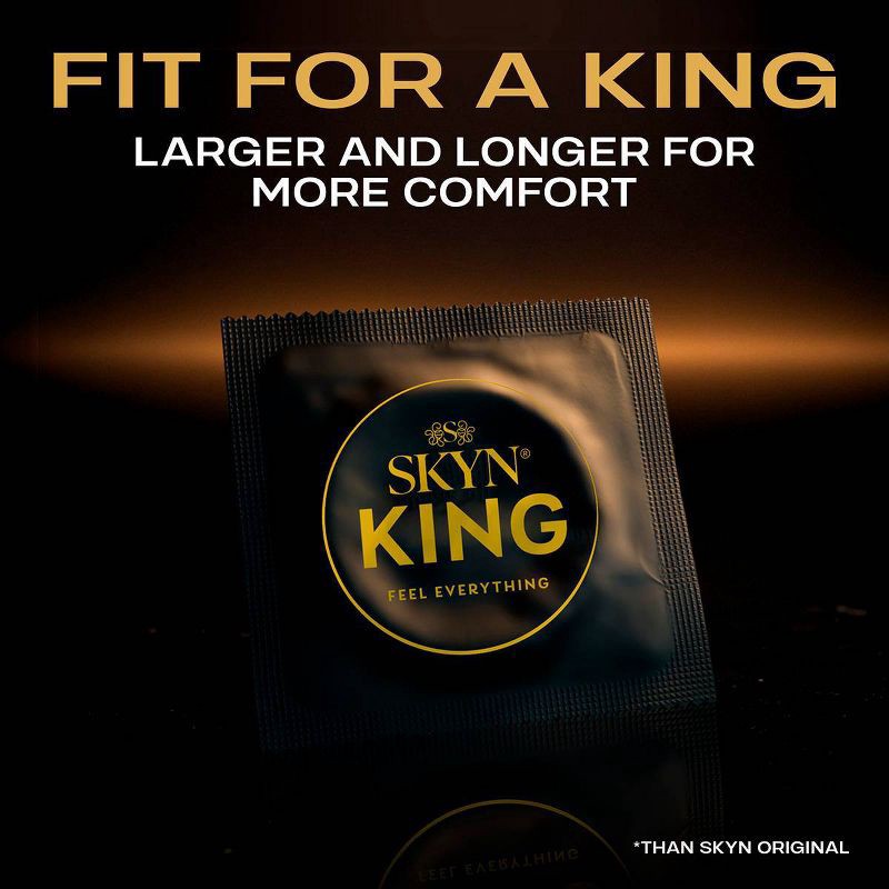 slide 3 of 12, SKYN King Large Non-Latex Condoms - 36ct, 36 ct