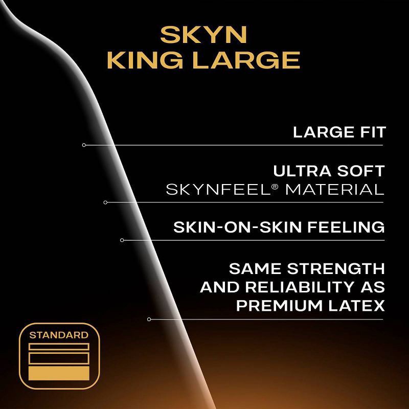 slide 5 of 12, SKYN King Large Non-Latex Condoms - 36ct, 36 ct