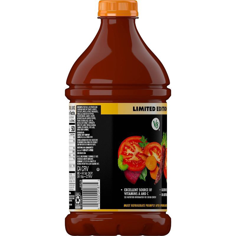 slide 10 of 11, V8 Juice Red Spicy Chipotle Juice - 46 fl oz Bottle, 46 fl oz