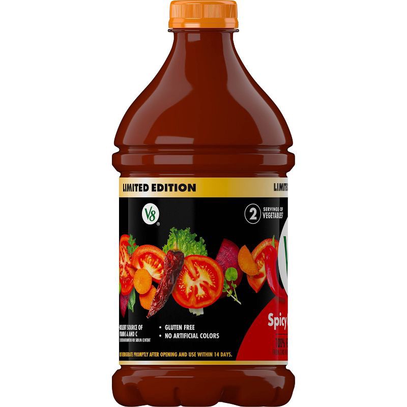 slide 11 of 11, V8 Juice Red Spicy Chipotle Juice - 46 fl oz Bottle, 46 fl oz
