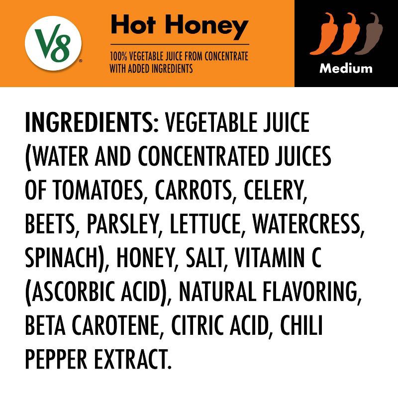 slide 7 of 11, V8 Juice Red Hot Honey Juice - 46 fl oz Bottle, 46 fl oz