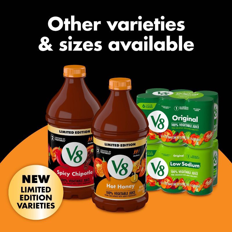 slide 8 of 11, V8 Juice Red Hot Honey Juice - 46 fl oz Bottle, 46 fl oz