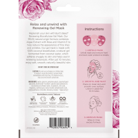 slide 2 of 22, Burt's Bees Renewing Biocellulose Gel Face Mask with Rose & Algae Extract, 1 ct