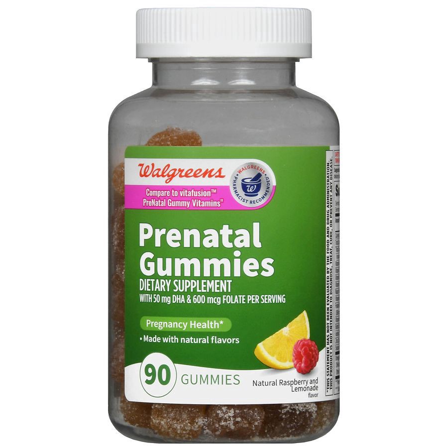 slide 4 of 5, Walgreens Prenatal Gummy Raspberry Lemonade- 90 ct, 90 ct