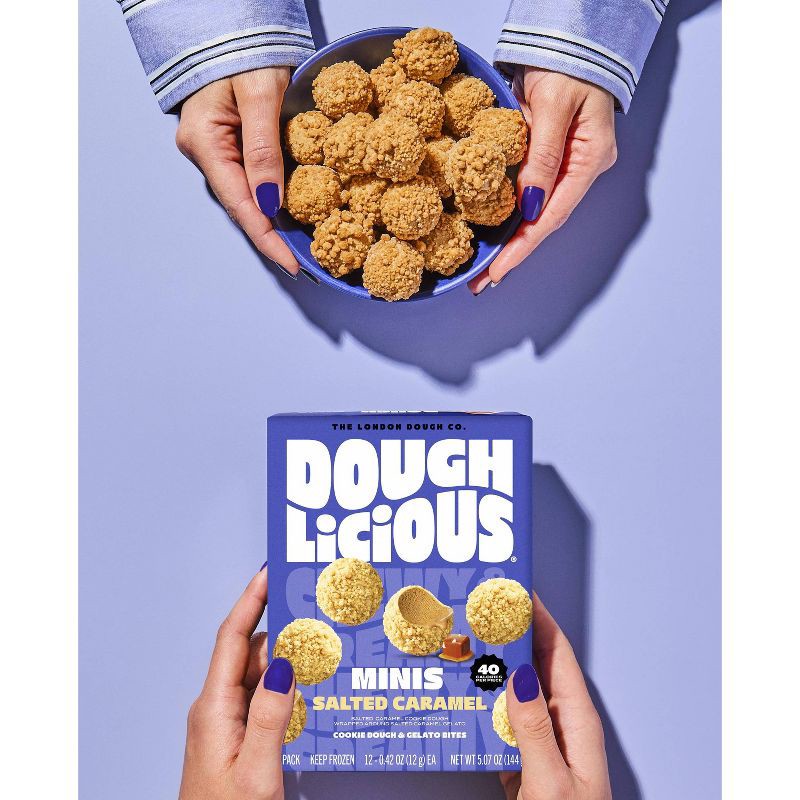 slide 5 of 5, Doughlicious Frozen Salted Caramel Cookie Dough - 12pk/5.07 fl oz, 12 ct, 5.07 fl oz