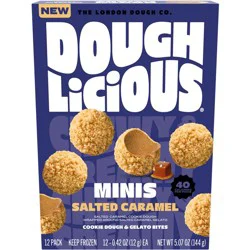 Doughlicious Frozen Salted Caramel Cookie Dough - 12pk/5.07 fl oz