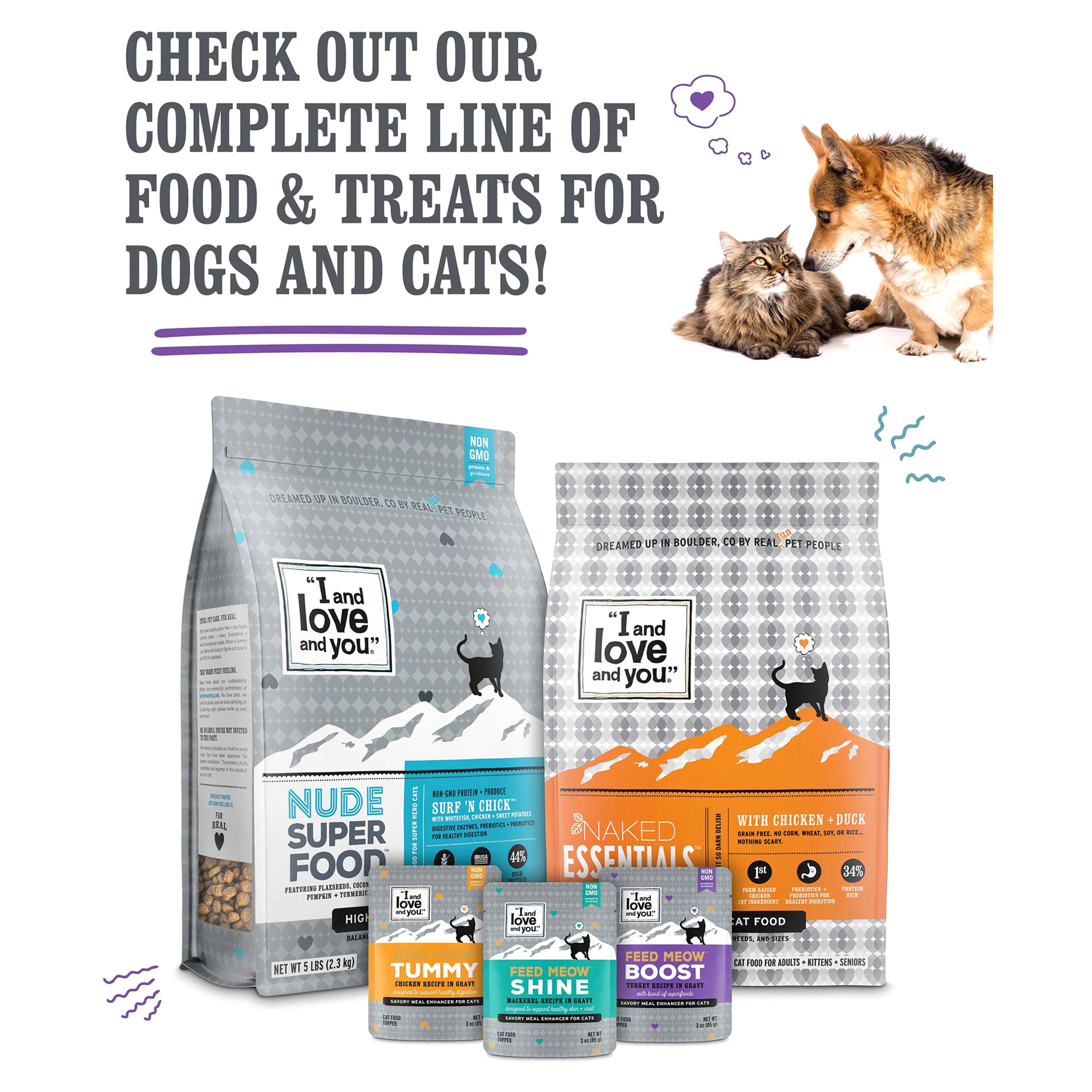 slide 14 of 29, I and Love and You Naked Essentials Chicken + Duck Grain Free Dry Cat Food, 11 lb