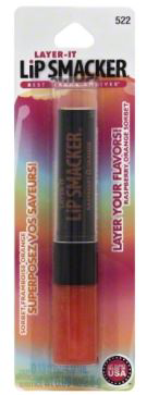 slide 1 of 1, Lip Smacker Layer It Raspberry Orange Sorbet Lip Gloss, 0.09 oz