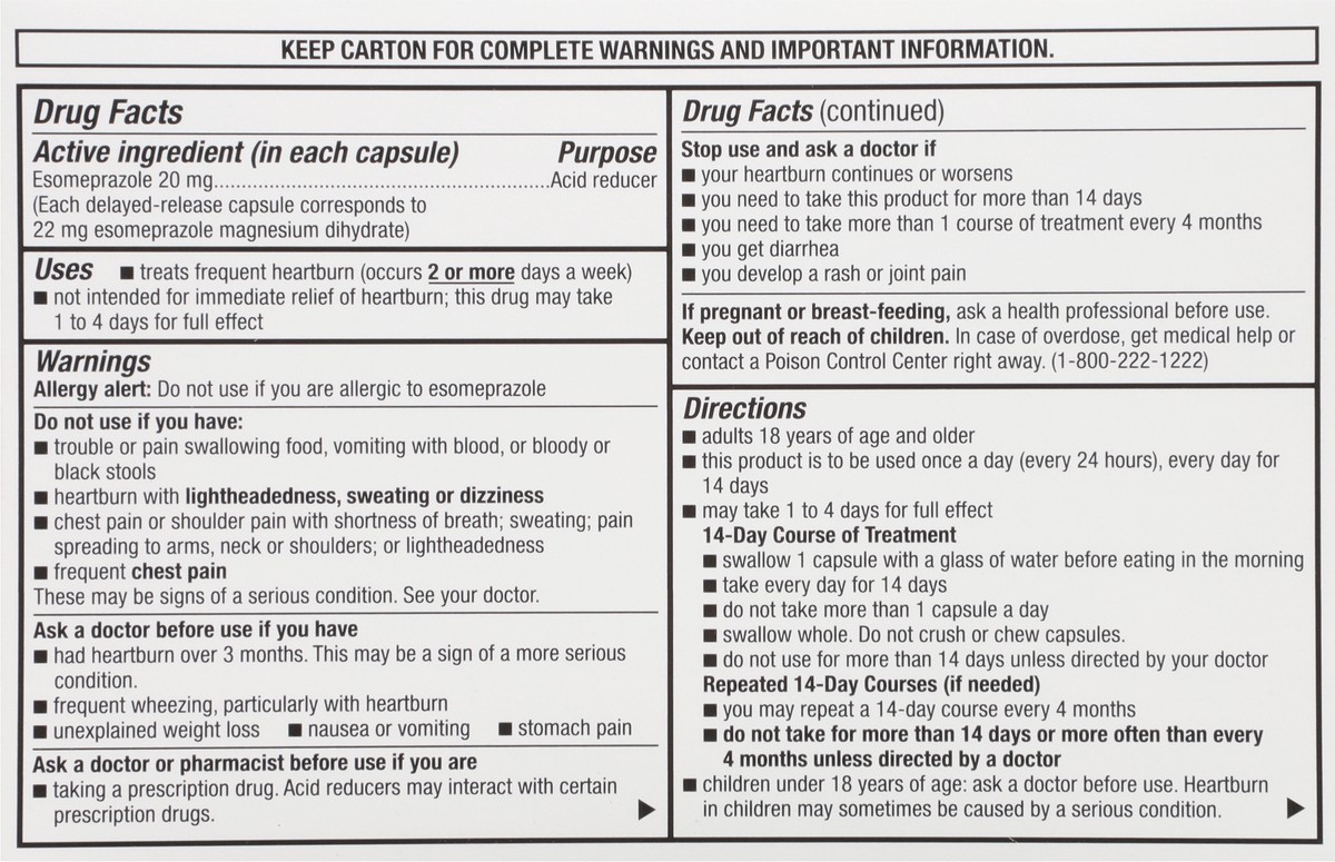 slide 7 of 15, Topcare Mini Esomperazole, 42 ct