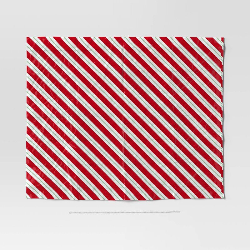 slide 3 of 3, 30"x 36" Red and Green Stripes Christmas Gift Sack - Wondershop™, 1 ct