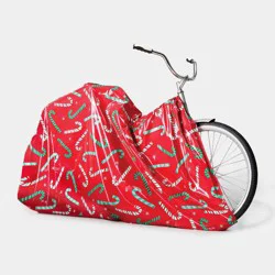 80" x 38"x18" Candy Canes on Red Christmas Gift Sack - Wondershop™