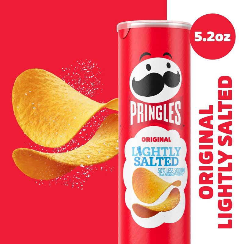 slide 3 of 10, Pringles Lightly Salted Potato Crisps Chips - 5.2oz, 5.2 oz