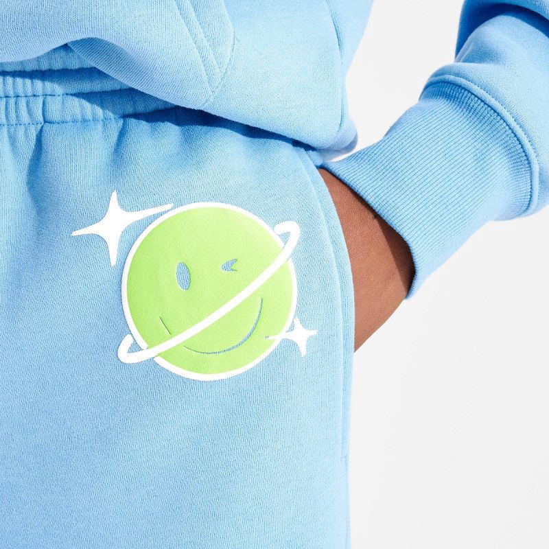 slide 4 of 6, Adult Poppi Future of Soda Wide Leg Graphic Sweatpants - Blue M, 1 ct