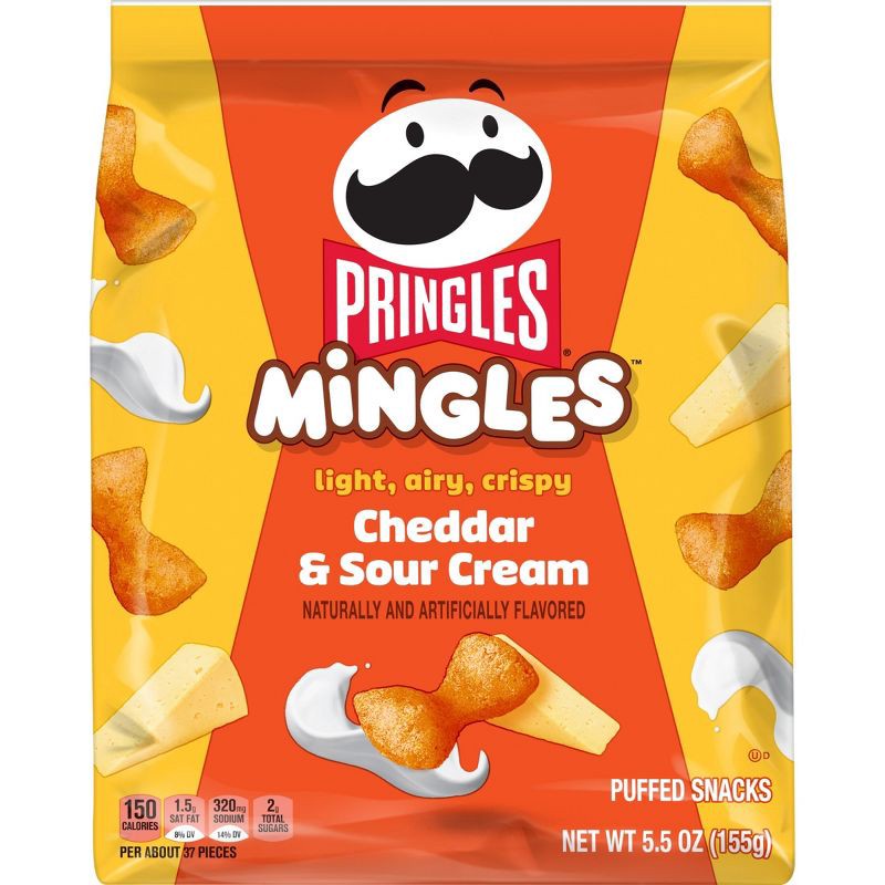 slide 9 of 9, Pringles Mingles Cheddar & Sour Cream - 5.5oz, 5.5 oz