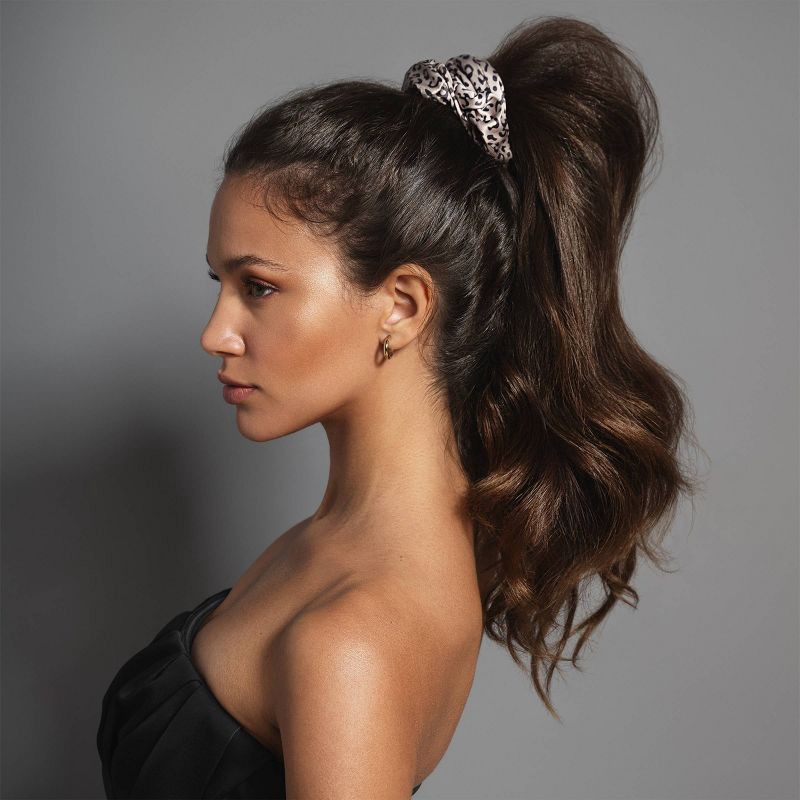 slide 4 of 7, The Hair Edit Grand Ruched Ribbon Satin Scrunchies - 3pk, 3 ct