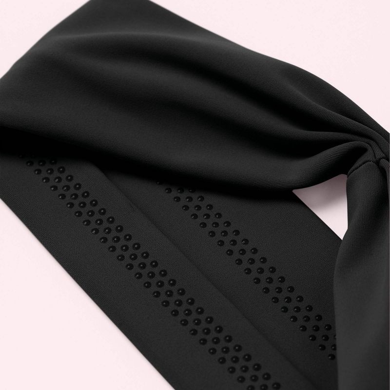 slide 5 of 7, The Hair Edit Lotus Fabric Headband – Black, 1 ct
