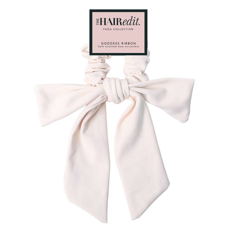 slide 2 of 5, The Hair Edit Goddess Ribbon Bow Scrunchie, 1 ct