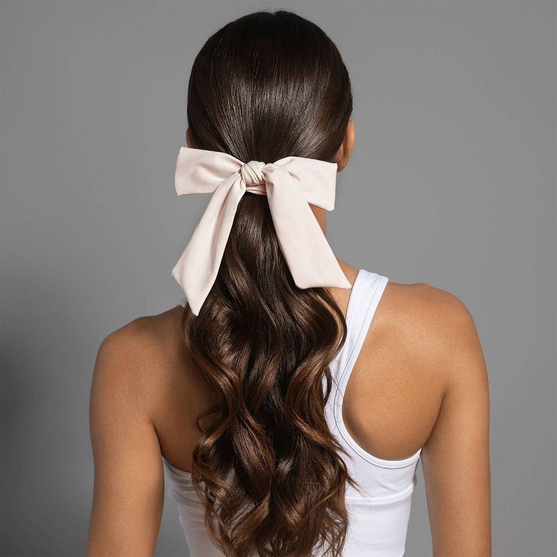slide 3 of 5, The Hair Edit Goddess Ribbon Bow Scrunchie, 1 ct