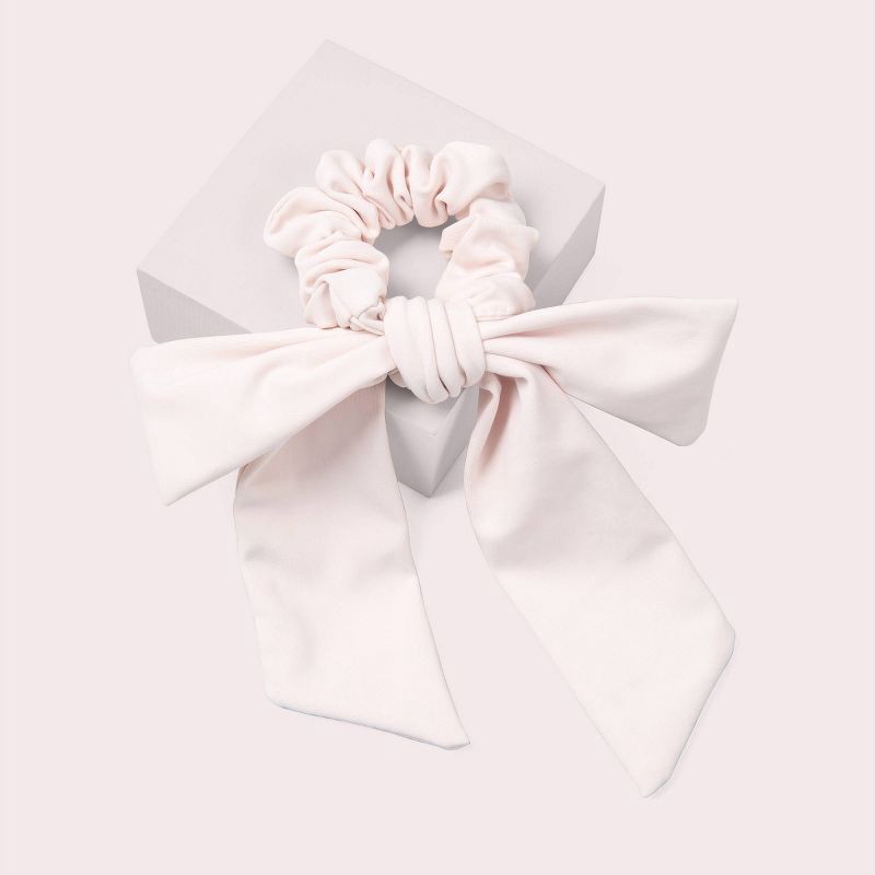 slide 4 of 5, The Hair Edit Goddess Ribbon Bow Scrunchie, 1 ct