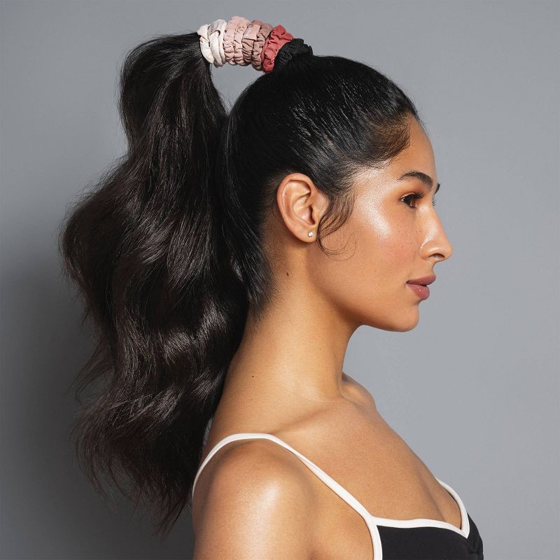 slide 3 of 6, The Hair Edit Affirmation Ribbons Skinny Scrunchies - 5pk, 5 ct