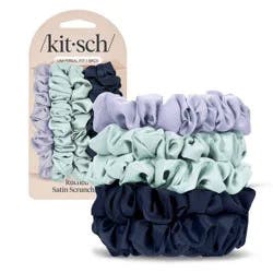 Kitsch Women's Satin Petite Scrunchies - Garden Bouquet - 5ct