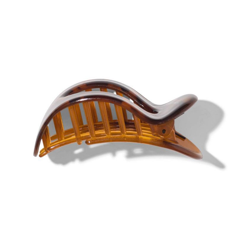 slide 4 of 6, Kitsch Large Flat Cloud Hair Claw Clip - Tortoise, 1 ct