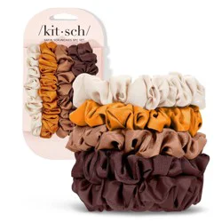 Kitsch Women's Satin Petite Scrunchies - Sedona - 5ct