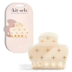 Kitsch Recycled Plastic Medium Rhinestone Cloud Hair Claw Clip - Ivory: For All Hair Types, Hair Styling, 1 Piece