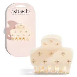 Kitsch Recycled Plastic Medium Rhinestone Cloud Hair Claw Clip - Ivory: For All Hair Types, Hair Styling, 1 Piece