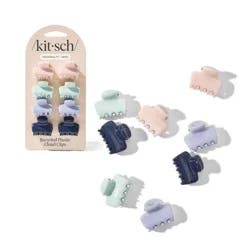 Kitsch Recycled Plastic Mini Cloud Claw Clips Set - Garden Bouquet - 8ct