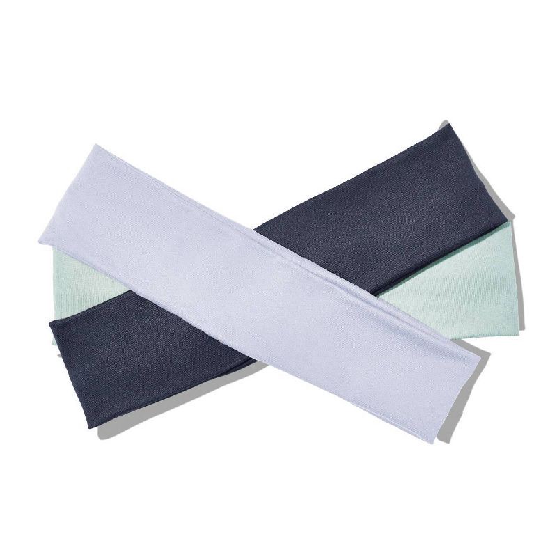 slide 3 of 7, Kitsch Recycled Fabric Narrow Active Headbands Set- Garden Bouquet - 3ct, 3 ct