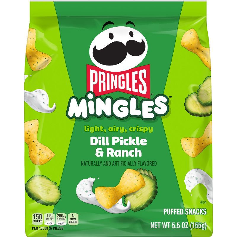 slide 2 of 8, Pringles Mingles Dill Pickle & Ranch - 5.5oz, 5.5 oz