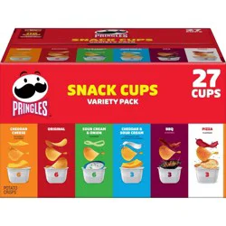 Pringles Snack Stacks 6 Flavors Potato Crisps Chips - 27ct