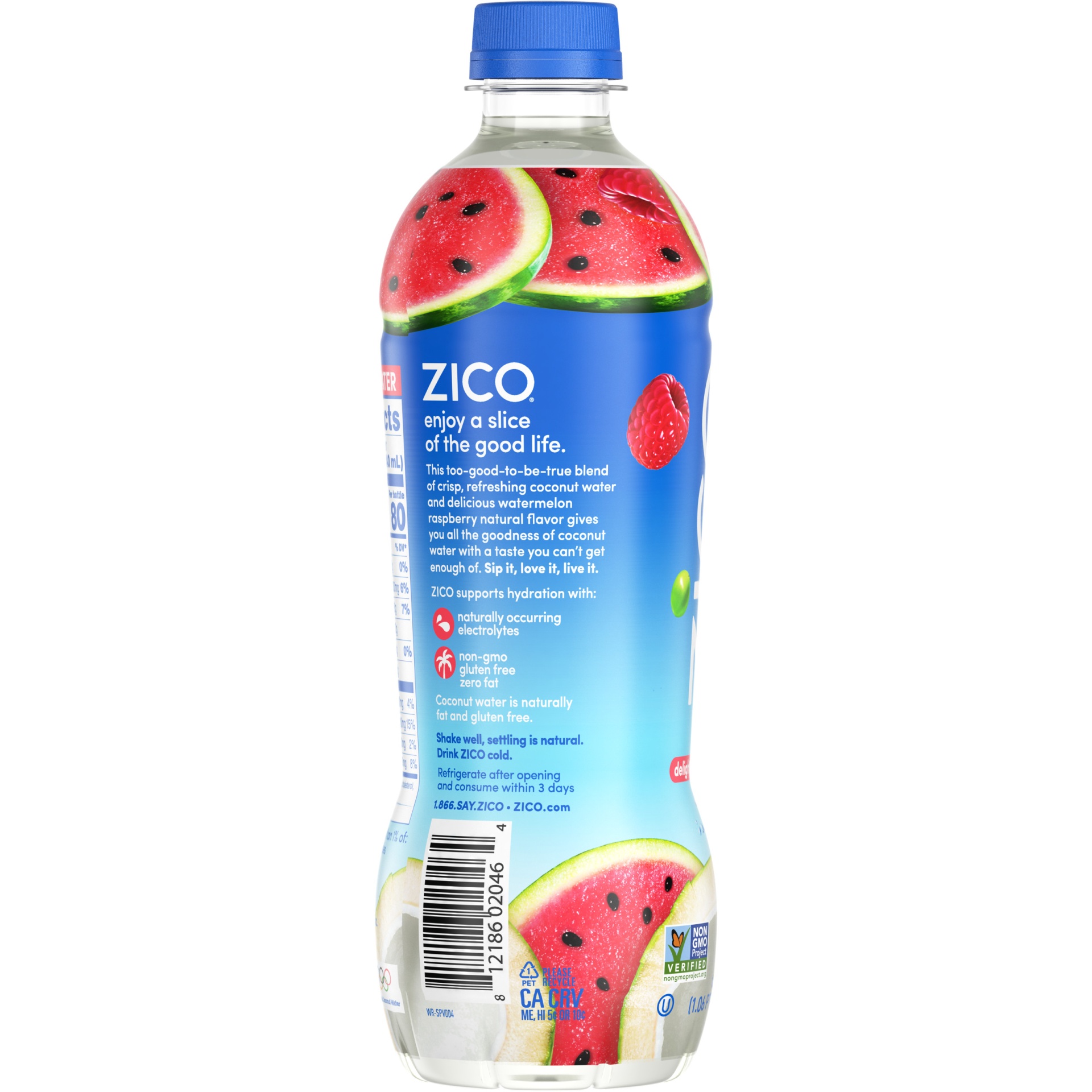 slide 5 of 7, Zico Watermelon Raspberry Flavored Coconut Water, 16.9 fl oz