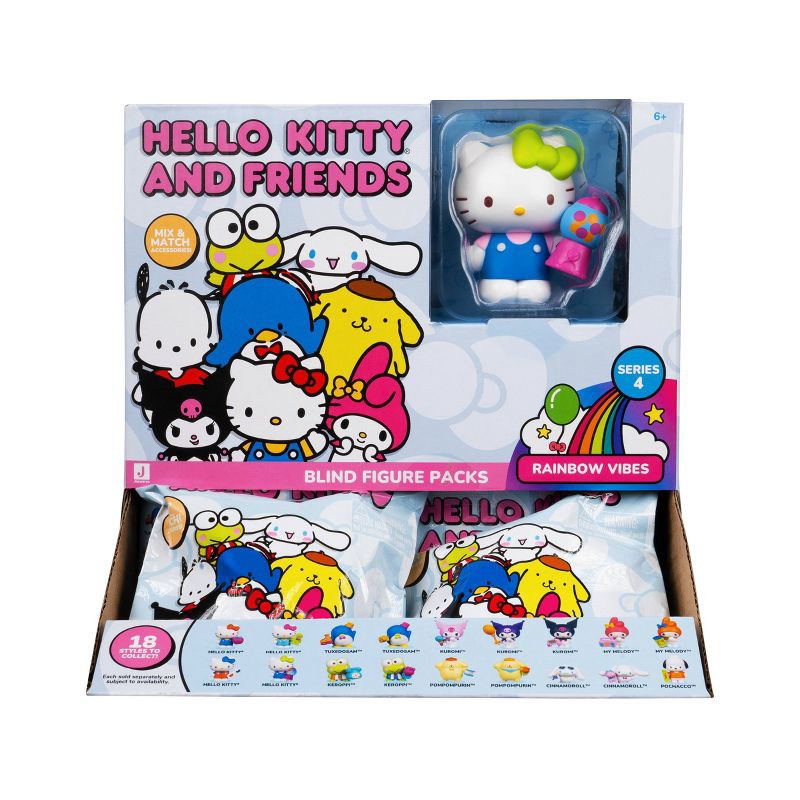 slide 4 of 24, Hello Kitty 2" Retro Rainbow Blind Single Figures, 1 ct