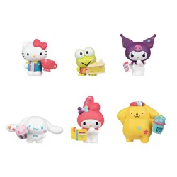 Hello Kitty 6" Retro Rainbow Mini Figure: 6 Plastic Figures Set for Collection