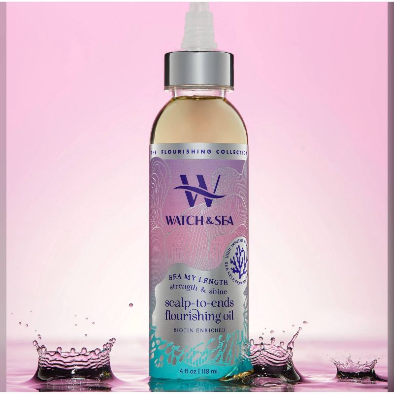 slide 3 of 4, Watch & Sea My Length Scalp to Ends Flourishing Oil - 4 fl oz, 4 fl oz