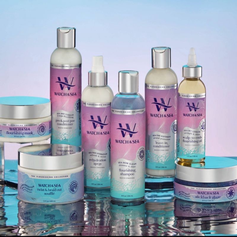 slide 4 of 4, Watch & Sea This Hold Maximum & Shimmery Slickback Glaze Hair Gel - 8 fl oz, 8 oz