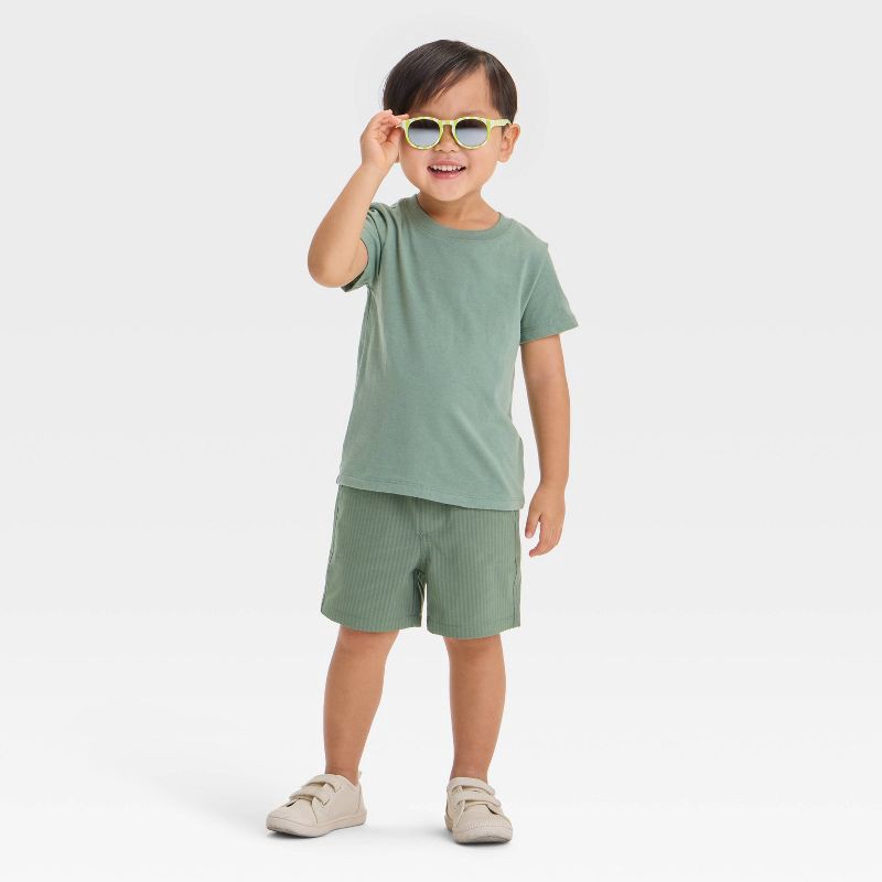 slide 3 of 3, Toddler Boys' Quick Dry Pull-On Shorts - Cat & Jack™ Green 2 2T, 1 ct