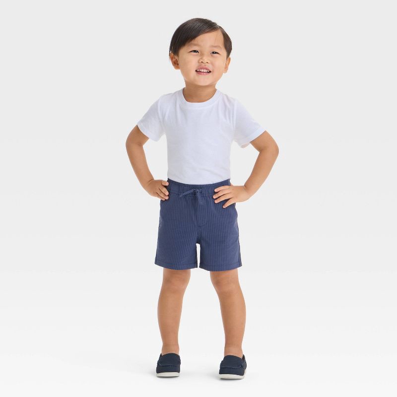 slide 3 of 3, Toddler Boys' Quick Dry Pull-On Shorts - Cat & Jack™ Geneva Blue 5T, 1 ct