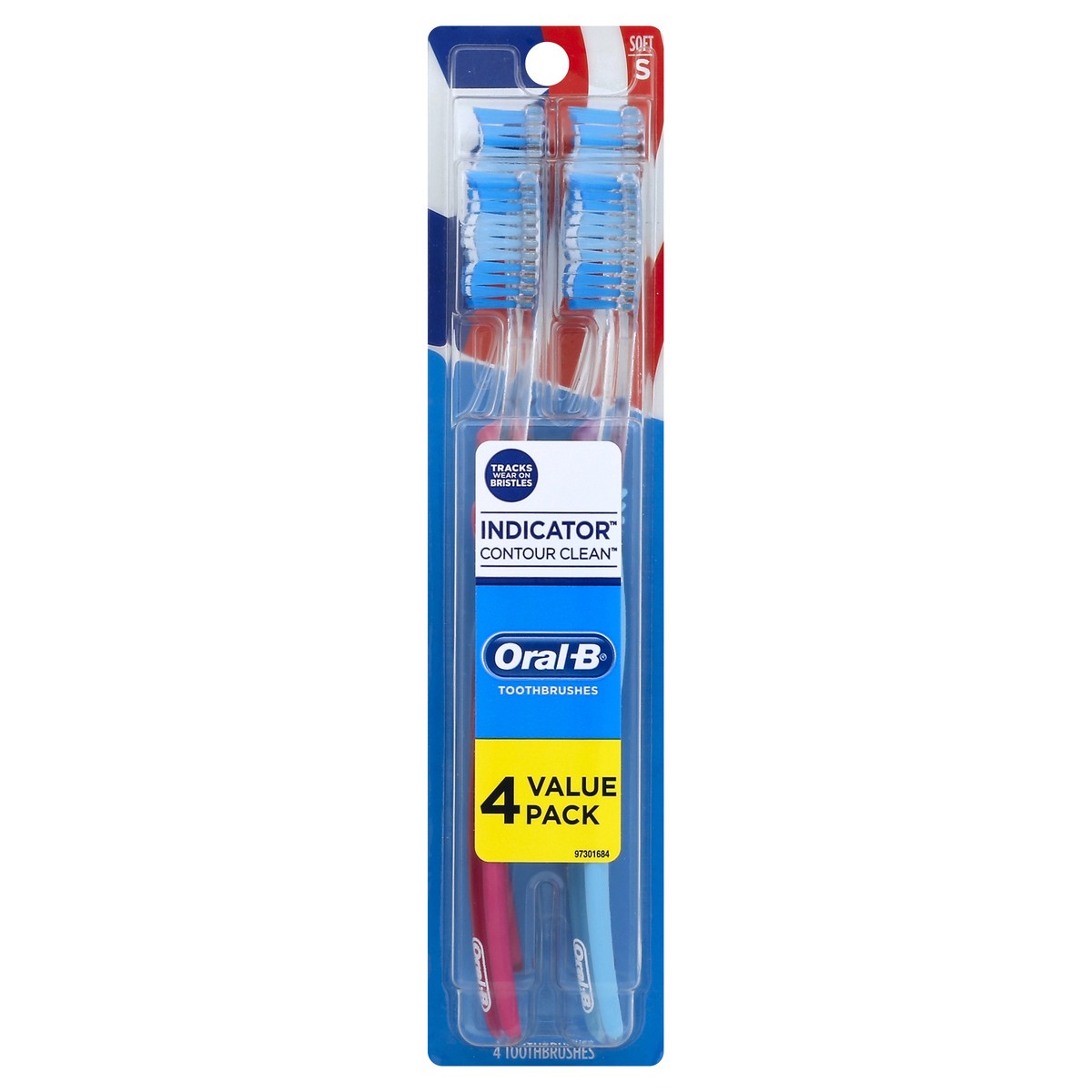 slide 3 of 3, Oral-B Toothbrushes 4 ea, 4 ct