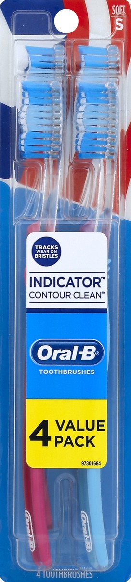 slide 1 of 3, Oral-B Toothbrushes 4 ea, 4 ct