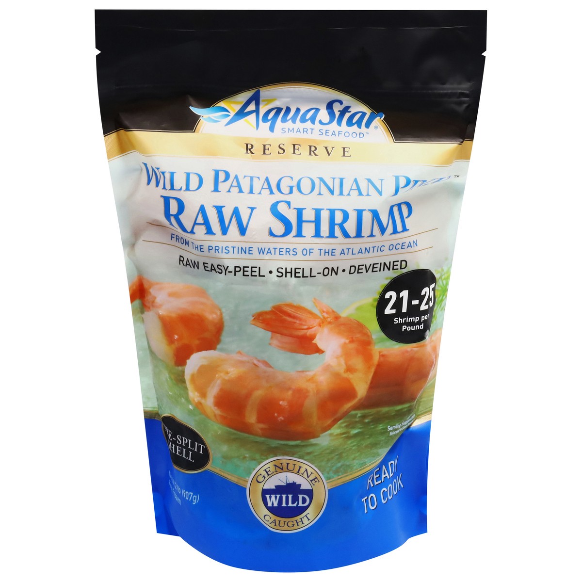 slide 3 of 4, Aqua Star Wild Patagonian Pink Raw Shrimp 2 lb, 2 lb