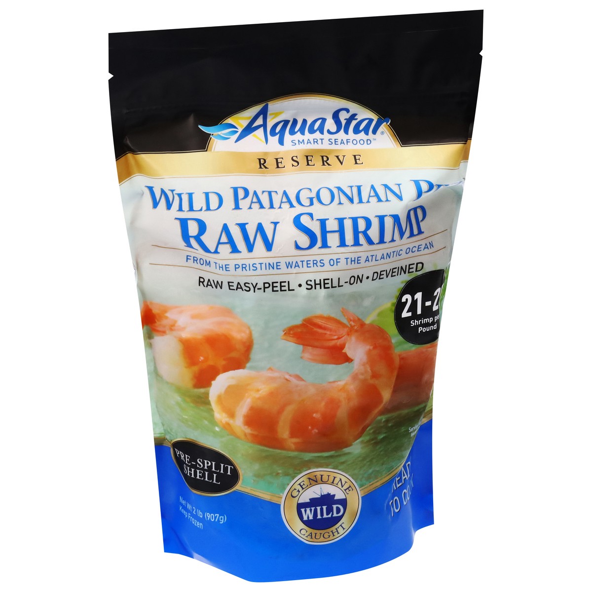 slide 4 of 4, Aqua Star Wild Patagonian Pink Raw Shrimp 2 lb, 2 lb