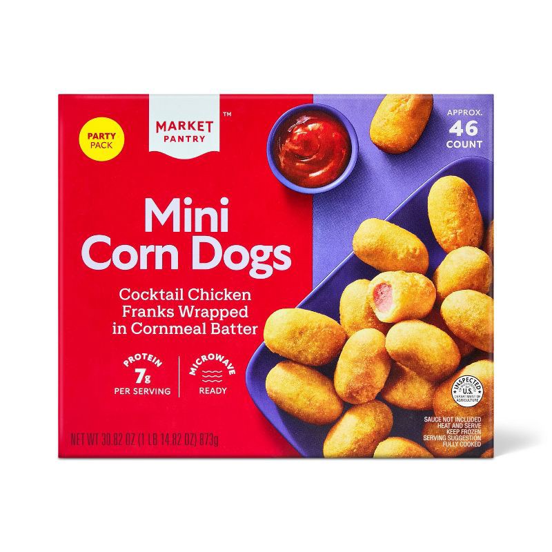 slide 1 of 3, Mini Frozen Corndogs - 20.82oz - Market Pantry™, 20.82 oz