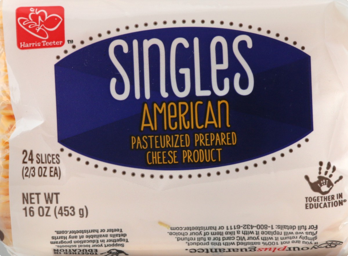 slide 8 of 10, Harris Teeter American Cheese Singles, 16 oz