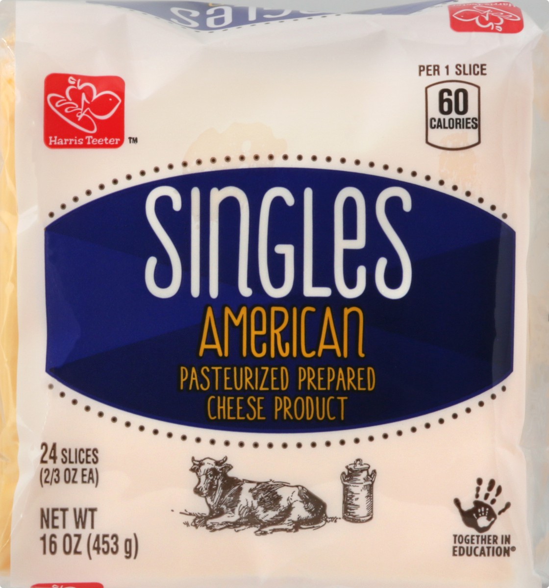 slide 4 of 10, Harris Teeter American Cheese Singles, 16 oz