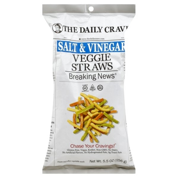 slide 1 of 1, The Daily Crave Salt And Vinegar Straws, 5.5 oz