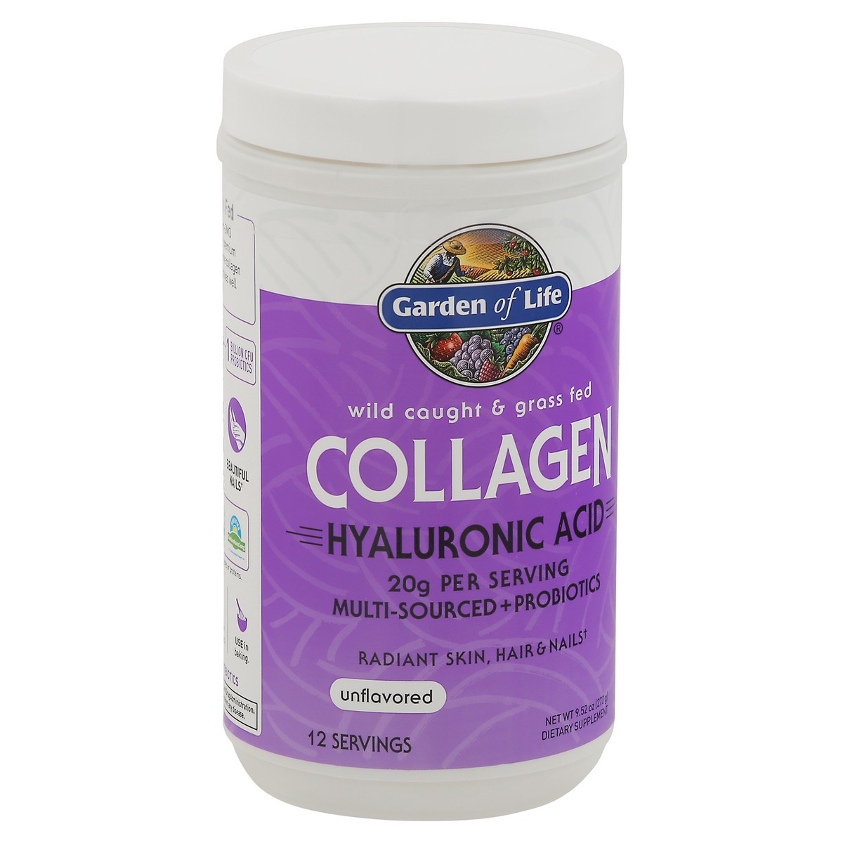 slide 2 of 12, Garden of Life Collagen With Hyaluronic Acid, 1 ct